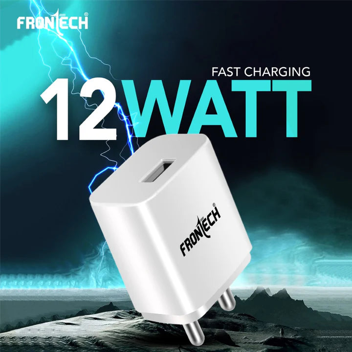 Frontech 12 W Fast Charger with Type C Cable