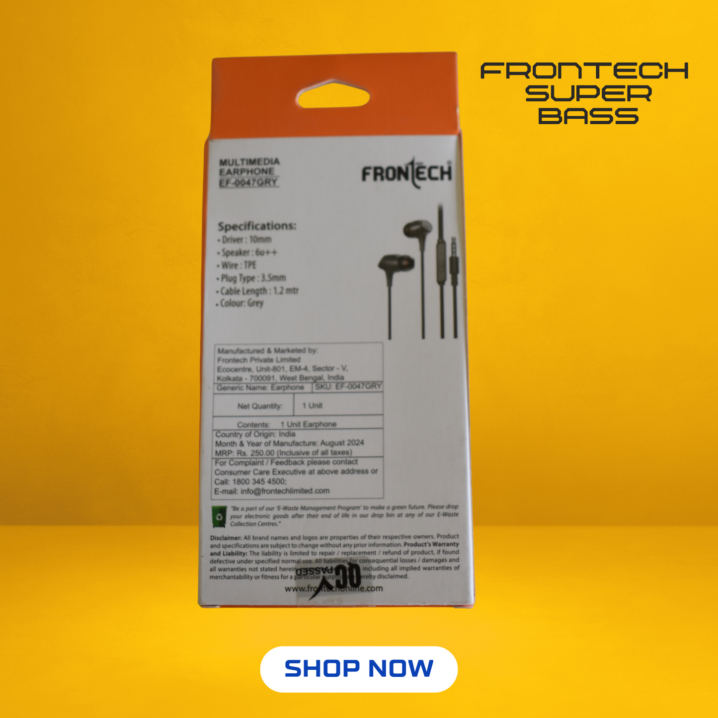 Frontech EF0047 Earphone