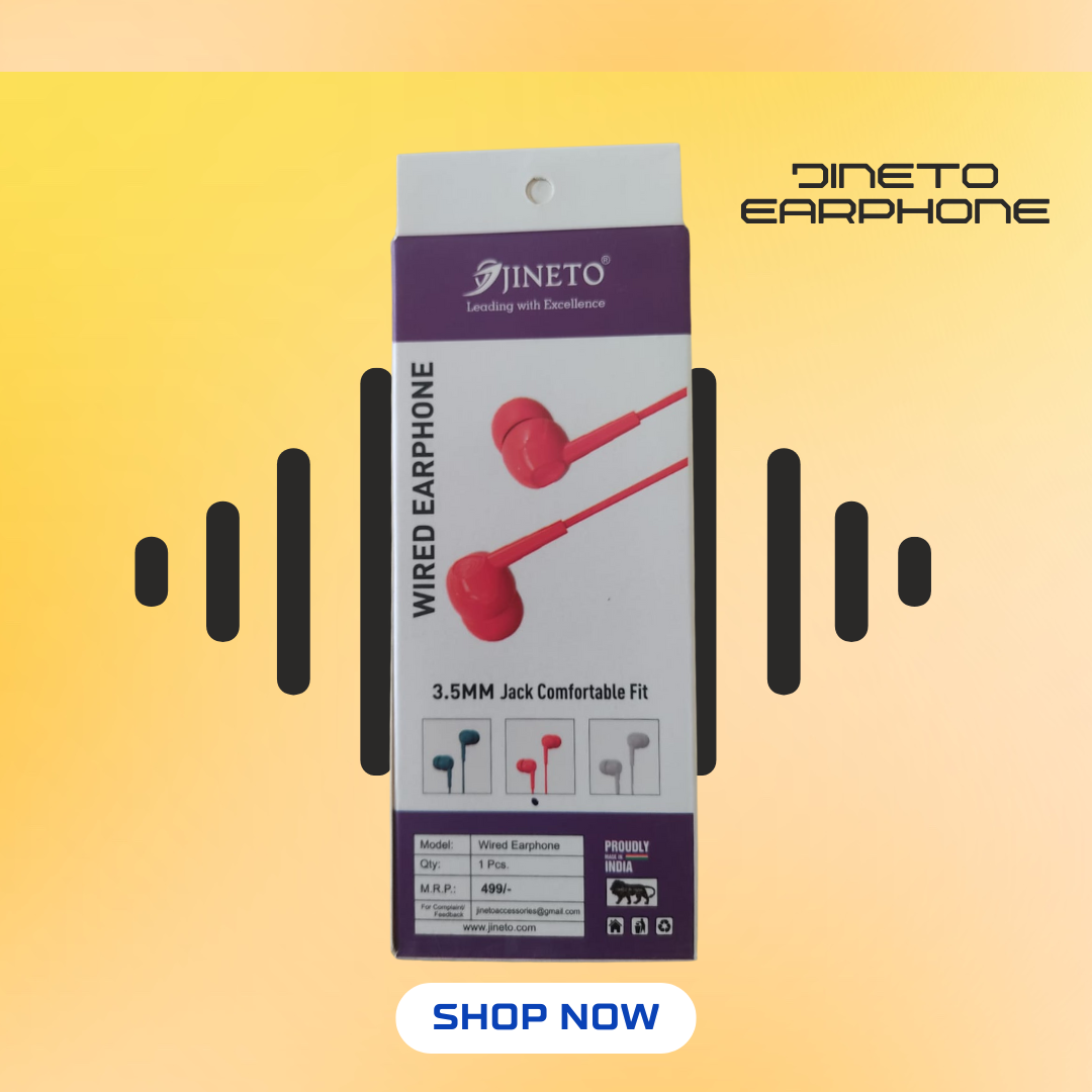 Jineto 3.5MM Jack Comfortable Fit Earphones