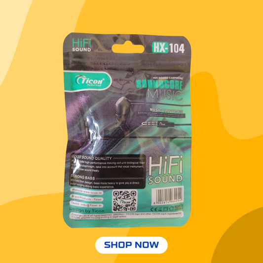 Ticon  Hx104 Hifi Sound Earphone